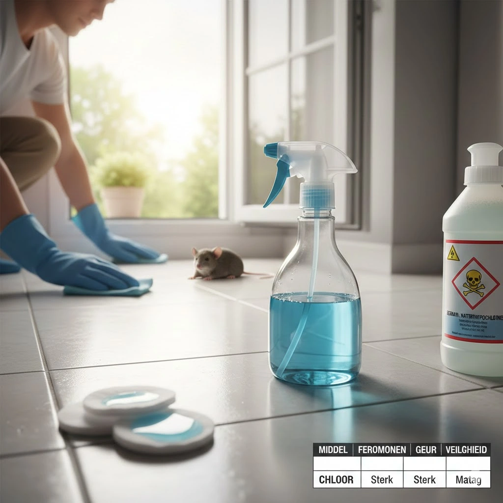 Muizen verjagen met chloor